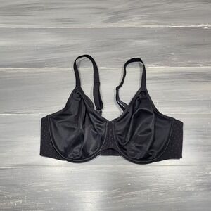 Wacoal Back Appeal Minimizer Bra Size 38D Black 857303